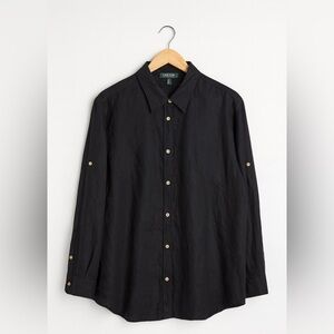 Ralph Lauren Black Black  Button Down Shirt 3X
